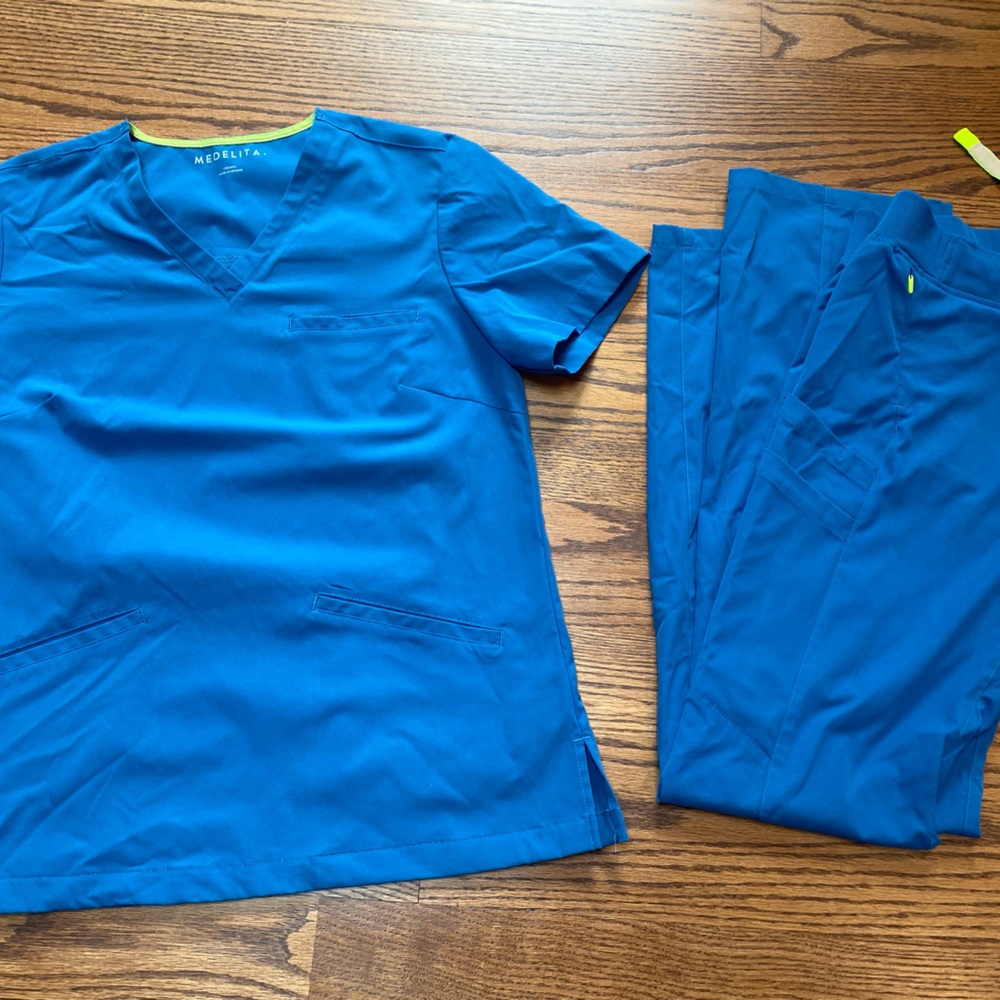 Size small medelita scrubs in blue